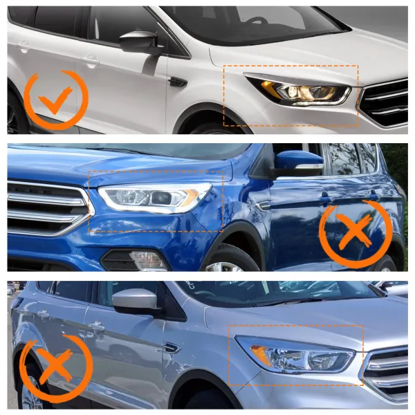 Headlight For 2017 - 2019 Ford Escape Left Factory Front Lamp Driver Side LH Durable Material High Visibility Easy to Install Left Side Headlight For 2017 - 2019 Ford Escape Left Factory Front Lamp Driver Side LH Durable Material High Visibility Easy to Install Left Side
