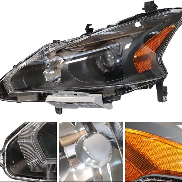 Headlight Assembly Fit for 2013 2014 2015 NissanAltima Sedan Halogen Headlights Assembly