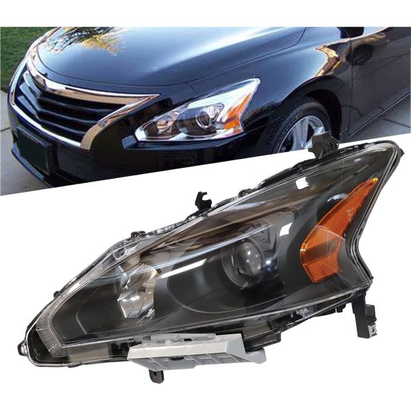 Headlight Assembly Fit for 2013 2014 2015 NissanAltima Sedan Halogen Headlights Assembly