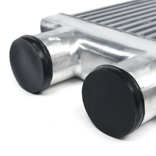 Universal Polished Tube Fin Intercooler 31"X13"X3" 3" Inlet&Outlet Same One Side Universal Polished Tube Fin Intercooler 31"X13"X3" 3" Inlet&Outlet Same One Side