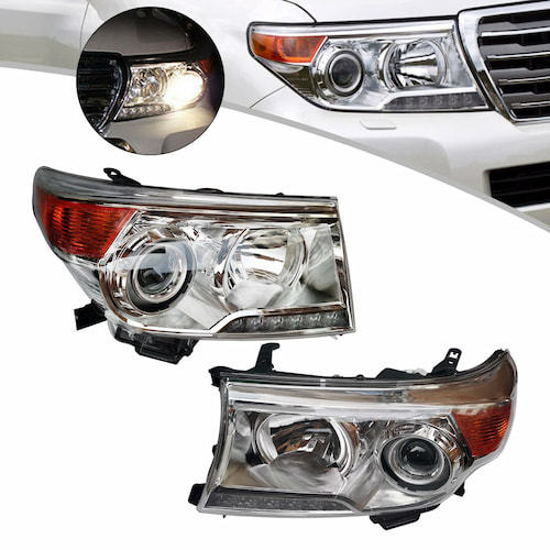 For Toyota Land Cruiser LC200 08-15 LED Headlight Assembly Left+Right Side Lamp