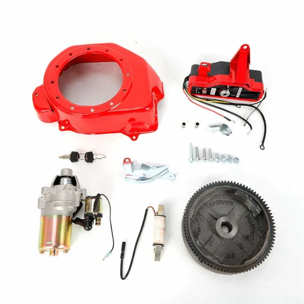 High Quality Electric Start Kit Starter Motor FlyWheel Fit for GX160 5.5HP GX200 6.5HP High Quality Electric Start Kit Starter Motor FlyWheel Fit for GX160 5.5HP GX200 6.5HP