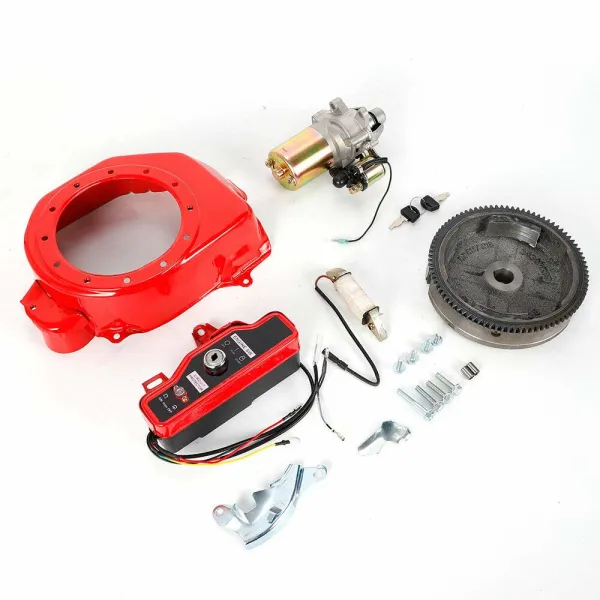 High Quality Electric Start Kit Starter Motor FlyWheel Fit for GX160 5.5HP GX200 6.5HP High Quality Electric Start Kit Starter Motor FlyWheel Fit for GX160 5.5HP GX200 6.5HP