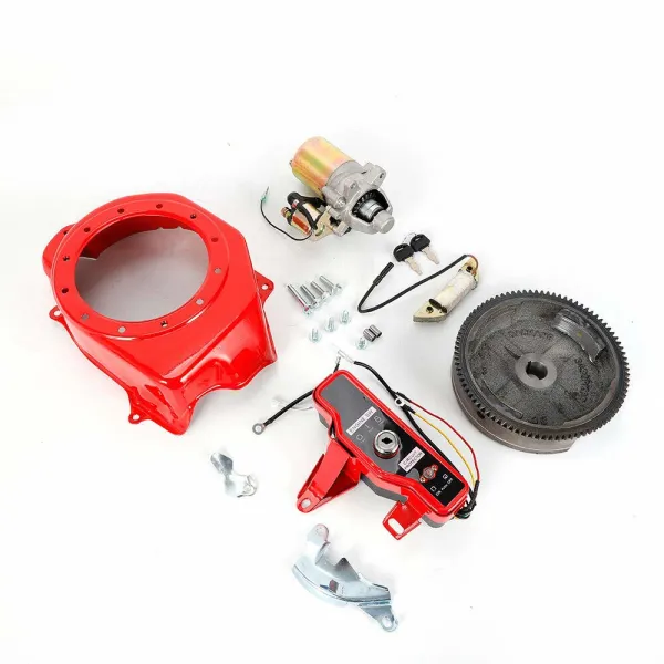 High Quality Electric Start Kit Starter Motor FlyWheel Fit for GX160 5.5HP GX200 6.5HP High Quality Electric Start Kit Starter Motor FlyWheel Fit for GX160 5.5HP GX200 6.5HP
