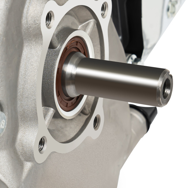 6,5 pk benzinemotor, 4-takt OHV-motor met pull-start, 168F
