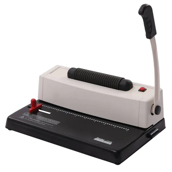 Coil Binding Machine, Electric Coil Inserter, Round Hole Punch, 250 Sheets, Perfect for Letter Size / A4 / A5