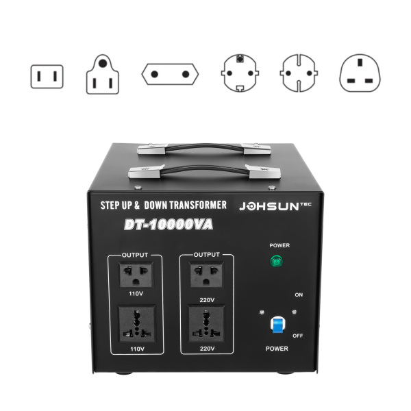 Voltage Regulator with Transformer Converter Step Up/Down 110V/220V Circuit Breaker Protection Voltage Regulator with Transformer Converter Step Up/Down 110V/220V Circuit Breaker Protection