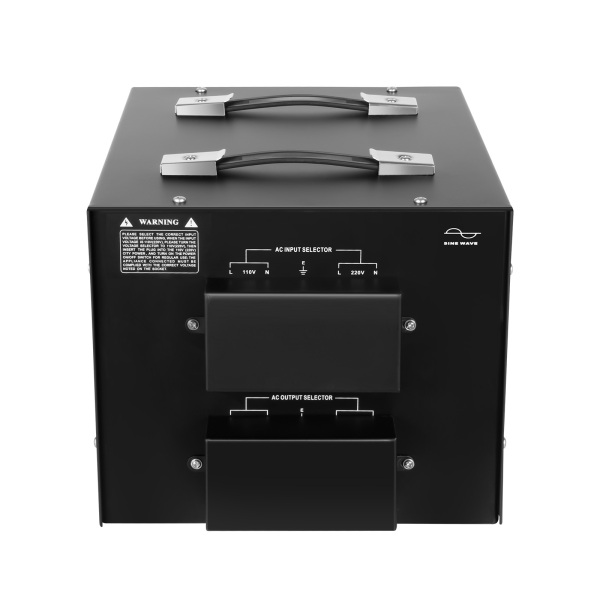 Voltage Regulator with Transformer Converter Step Up/Down 110V/220V Circuit Breaker Protection