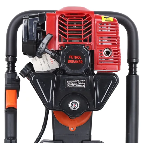 T Post Driver Gas Powered,2 Stroke 52cc Power Hammer Drills Heavy Duty Gasoline Push Pile Profession Kit Gasoline Piling Driver Portable Lightweight