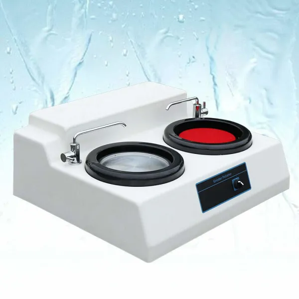 Metallographic Specimen Sample Grinder & Polisher Polishing Machine Double Disk Table Grinder Polisher Metallographic Specimen Sample Grinder & Polisher Polishing Machine Double Disk Table Grinder Polisher