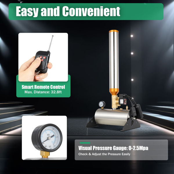 HANGKAI Professional 2pcs Confetti Machine Shot Professional Confetti Launcher HANGKAI Professional 2pcs Confetti Machine Shot Professional Confetti Launcher