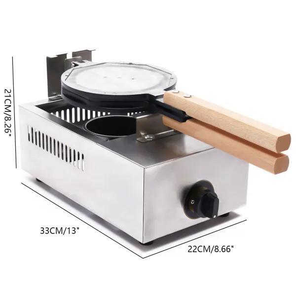 Bubble Waffle Maker Nonstick Gas Egg Waffle Maker Egg Waffle Machine