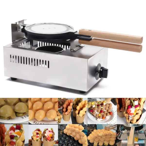 Bubble Waffle Maker Nonstick Gas Egg Waffle Maker Egg Waffle Machine
