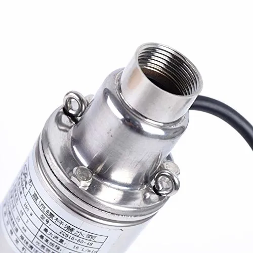 280W 48V Solar Powered Deep Well Submersible Pump 60M Lift Water Pump Low Noise with 55.77 ft Long Power Cord Sturdy Feet Two Lanyard Rings 280W 48V Solar Powered Deep Well Submersible Pump 60M Lift Water Pump Low Noise with 55.77 ft Long Power Cord Sturdy Feet Two Lanyard Rings