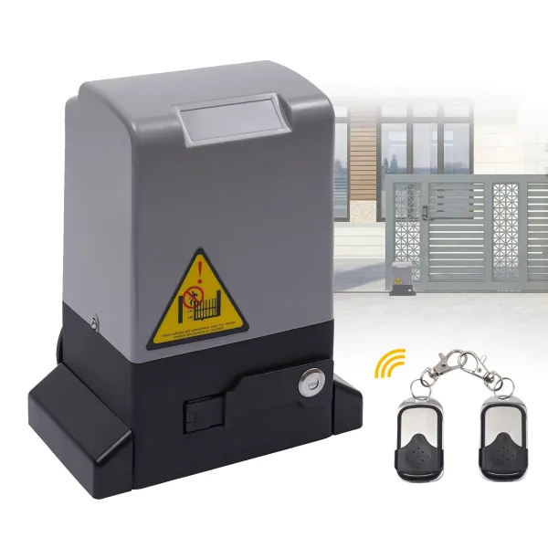 HANGKAI 550W Automatic Sliding Gate Opener 1200KG Electric Auto Driveway Remote Opener System Driveway Security Slide Gate Operator HANGKAI 550W Automatic Sliding Gate Opener 1200KG Electric Auto Driveway Remote Opener System Driveway Security Slide Gate Operator