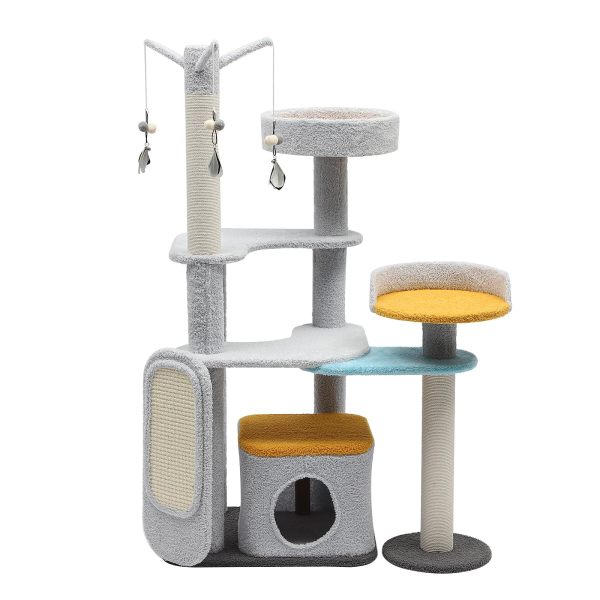 Cat Tree Tower for Indoor Cats, Modern Cat Luxury Cat Tower Condo