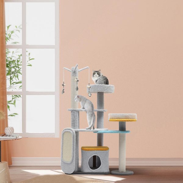 Cat Tree Tower for Indoor Cats, Modern Cat Luxury Cat Tower Condo