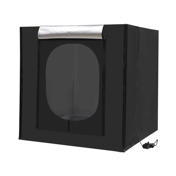 Photo Light Box, Portable Foldable Photo Studio Box with LED Light, 3.3x3.3x3.3ft Professional Dimmable Shooting Tent Kit Photo Light Box, Portable Foldable Photo Studio Box with LED Light, 3.3x3.3x3.3ft Professional Dimmable Shooting Tent Kit