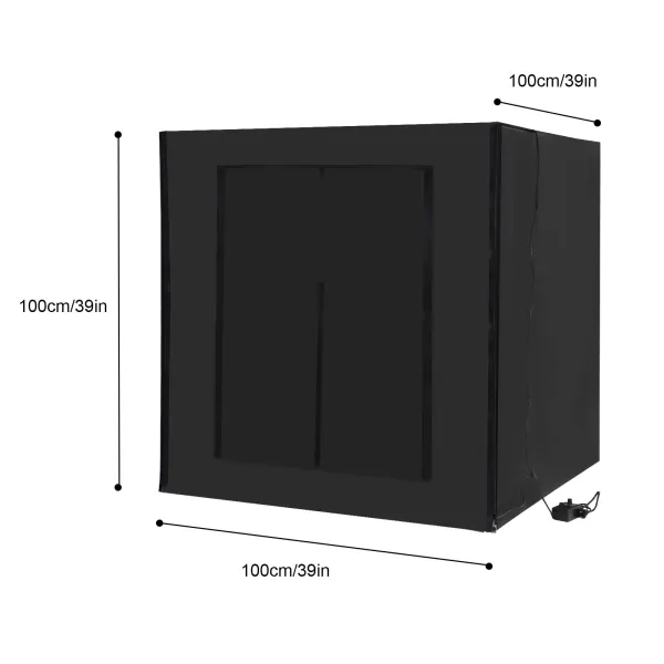 Photo Light Box, Portable Foldable Photo Studio Box with LED Light, 3.3x3.3x3.3ft Professional Dimmable Shooting Tent Kit Photo Light Box, Portable Foldable Photo Studio Box with LED Light, 3.3x3.3x3.3ft Professional Dimmable Shooting Tent Kit