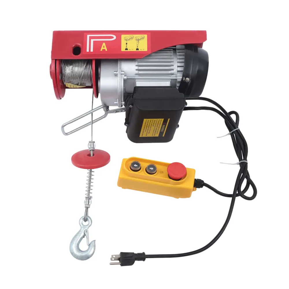 Palonier électrique 1100 Lbs / 500 Kg - Treuil Moteur 110V 1050W - Alliage Acier Et Plastique - Neuf