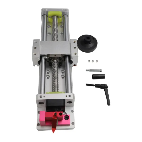 Linear Stage Actuator Travel 200mm Ballscrew 1605 Double Optical Axis Linear Rail Guide Manual Slide Stage Linear Stage Actuator Travel 200mm Ballscrew 1605 Double Optical Axis Linear Rail Guide Manual Slide Stage