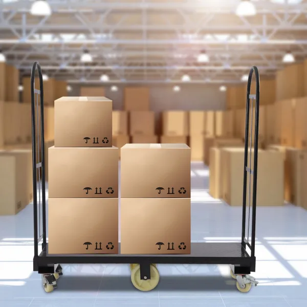 H U-Boat Cart, 2000LBS Capacity U-Boat Platform Truck Dolly, U-Boat Truck Steel with Removable Handles H U-Boat Cart, 2000LBS Capacity U-Boat Platform Truck Dolly, U-Boat Truck Steel with Removable Handles