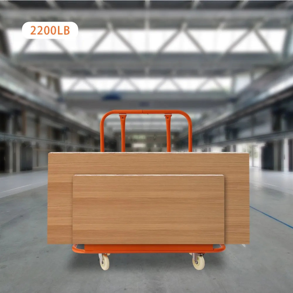 Drywall Cart, Drywall Sheet Carts with 2200 LBS Load Capacity, Heavy Duty Plasterboard Trolley w/ Four Wheels, Service Dolly