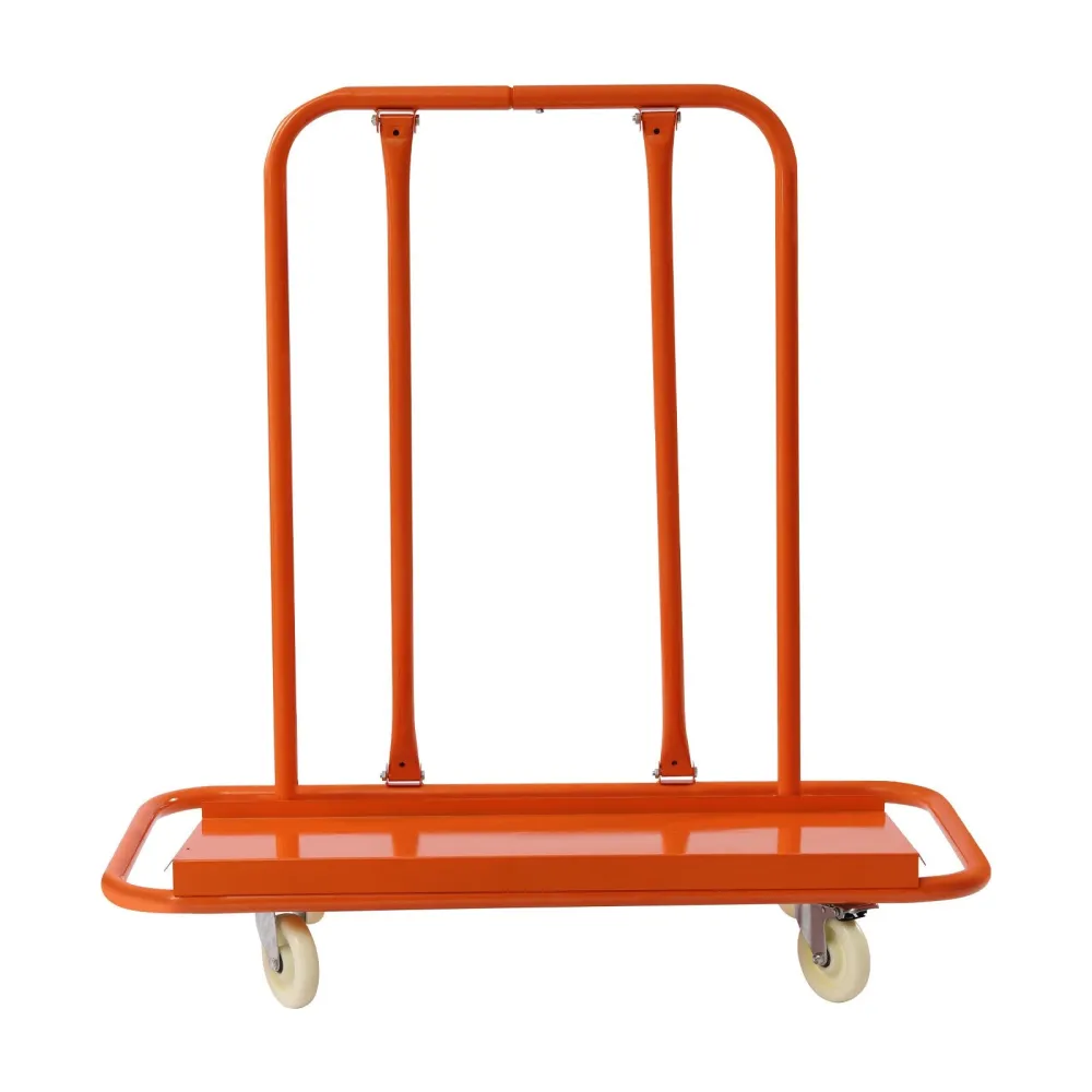 Drywall Cart, Drywall Sheet Carts with 2200 LBS Load Capacity, Heavy Duty Plasterboard Trolley w/ Four Wheels, Service Dolly