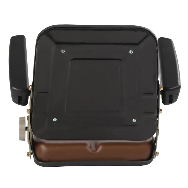 Tractor Seat With Armrest For Dumper Forklift Mower Digger, Brown Color Tractor Seat With Armrest For Dumper Forklift Mower Digger, Brown Color