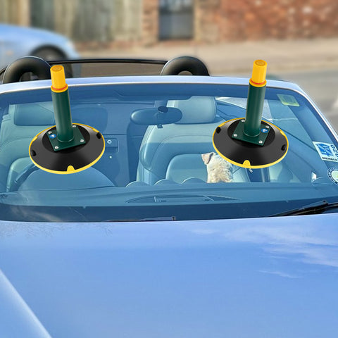 A pair of 6" Vertical Vacuum Suction Cup