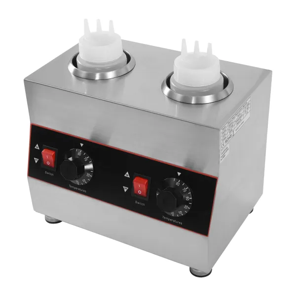 Electric Chocolate Sauce Warmer Toppings Bottle Warmer Hot Cheese Sauce Dispenser with Squeeze Bottle Electric Chocolate Sauce Warmer Toppings Bottle Warmer Hot Cheese Sauce Dispenser with Squeeze Bottle