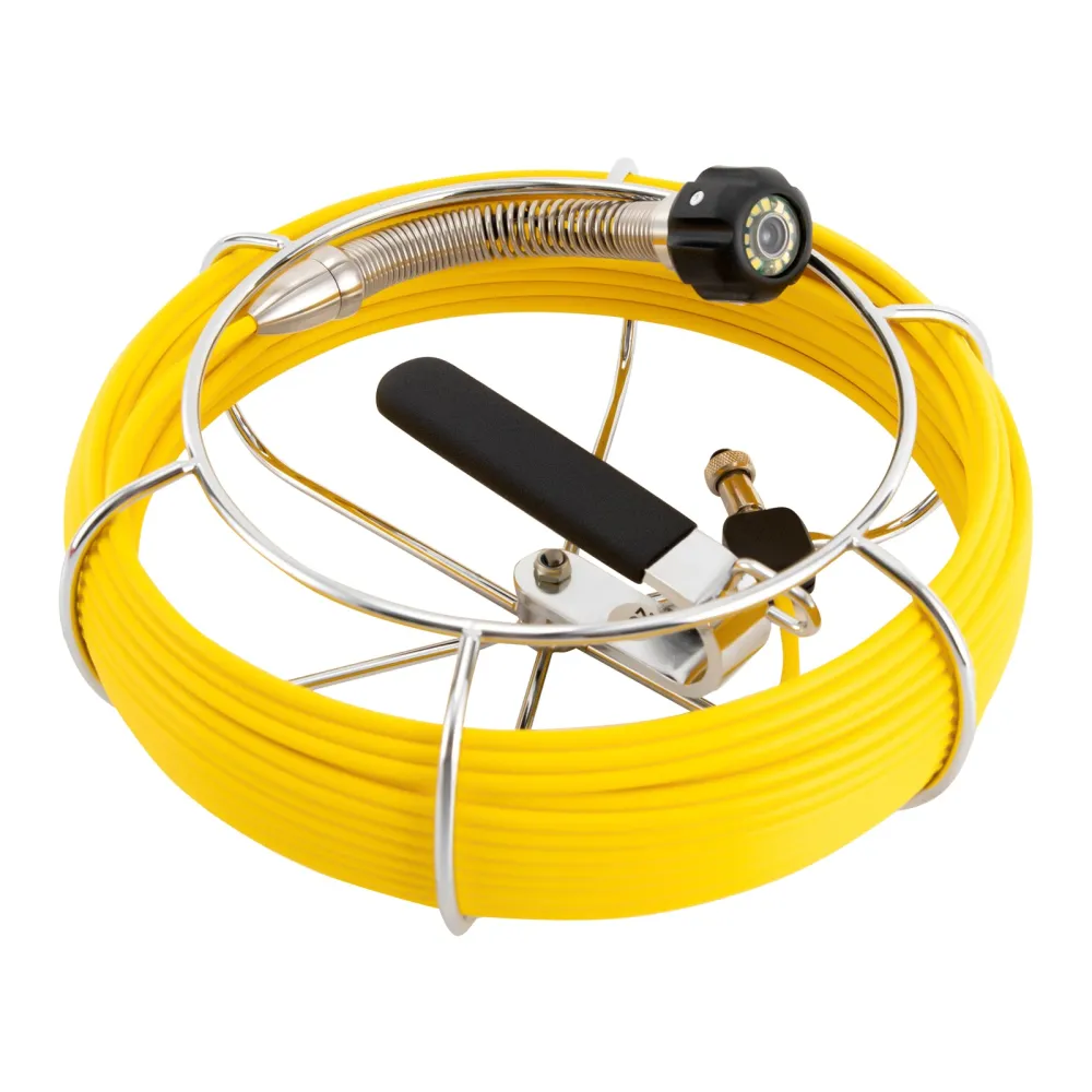 512HZ Sewer Camera Pipe Inspection Camera 7" LCD Monitor with 100FT Cable Sewer Camera with Locator