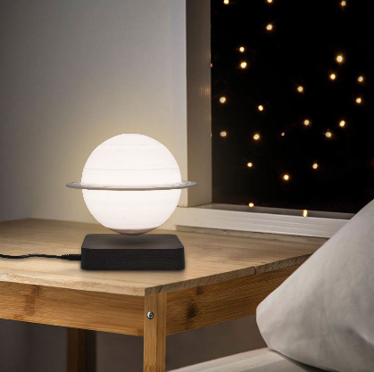 Levitating Moon Lamp-5.5Inch Floating and Spinning in Air Freely 3D Printing Moon Lamp Levitating 3 Colors LED Moon Light