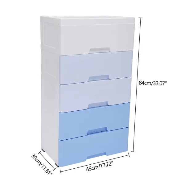 5 Drawers Storage Cabinet,Plastic Drawers Dresser,Closet Drawers Tall Dresser Organizer for Clothes,Playroom,Bedroom Furniture
