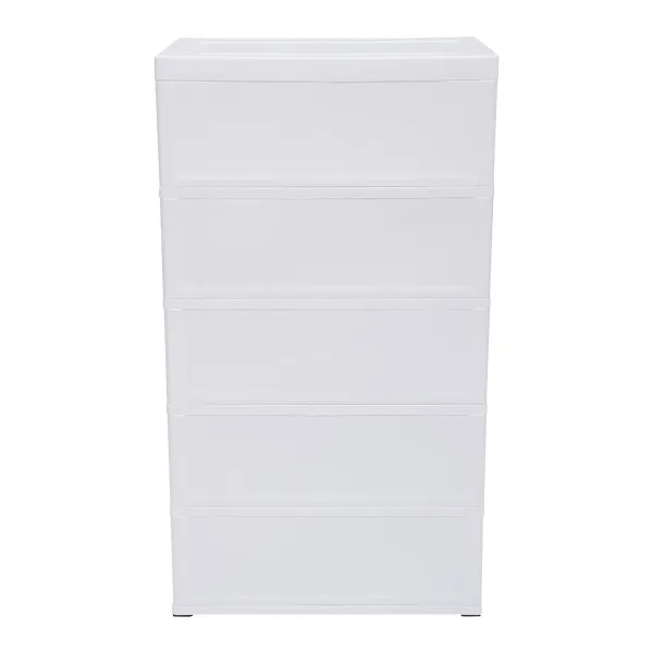 5 Drawers Storage Cabinet,Plastic Drawers Dresser,Closet Drawers Tall Dresser Organizer for Clothes,Playroom,Bedroom Furniture