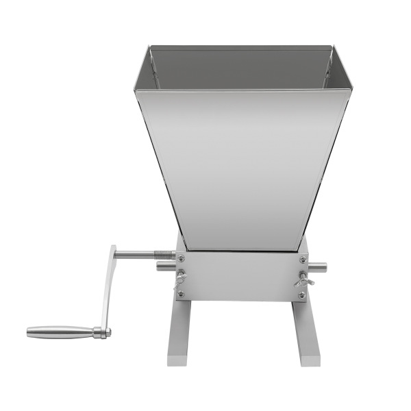 4L Grain Mill Manual Malt Mill Crusher Barley Grain Grinder with 2 Stainless Steel Roller for Home Brew Beer Mill