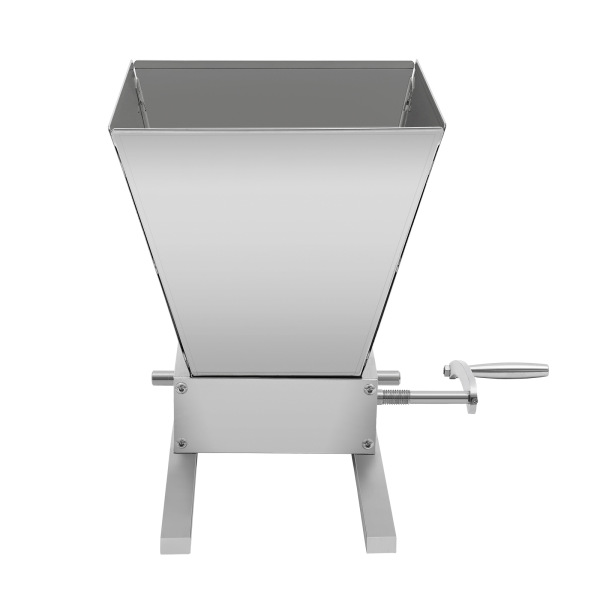 4L Grain Mill Manual Malt Mill Crusher Barley Grain Grinder with 2 Stainless Steel Roller for Home Brew Beer Mill
