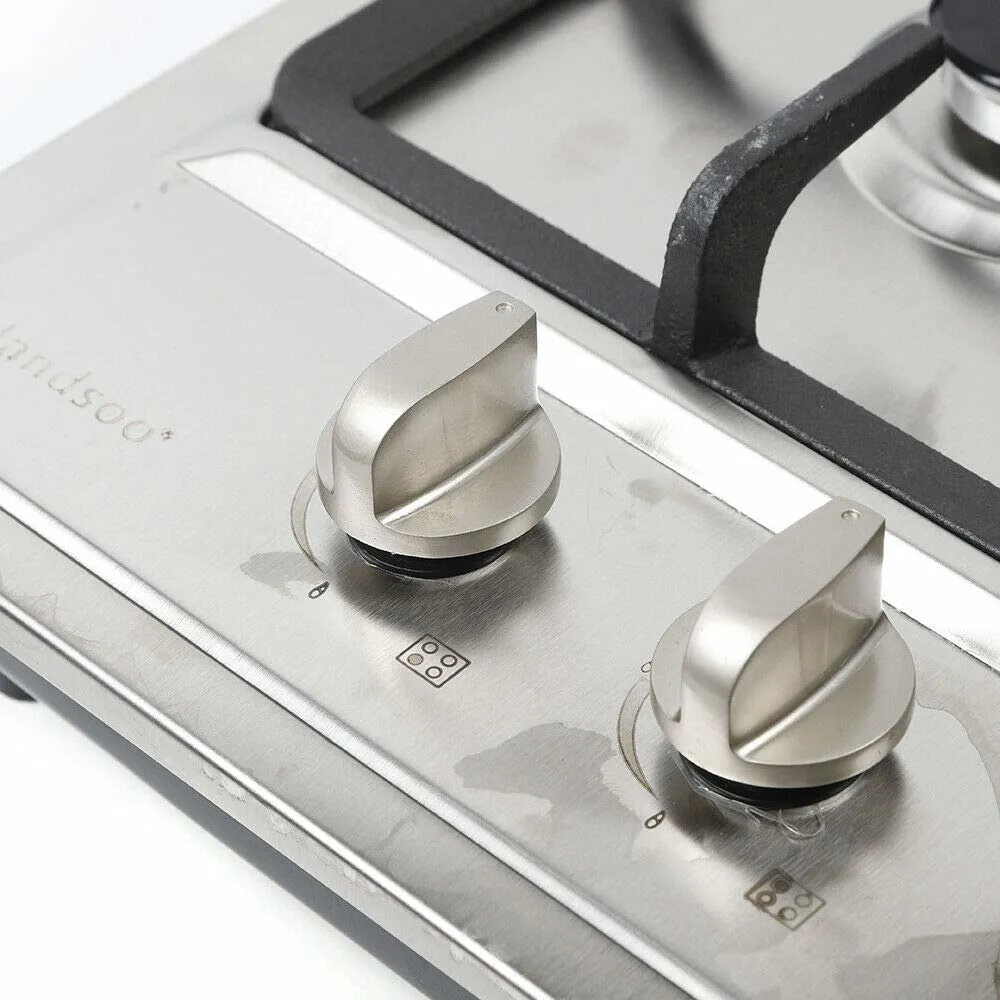 HANGKAI Great Gas Cooktop-Kitchen Cooktop-Hot 4 Burners Gas Stove Stainless Steel Built-in Gas Hob Cooker