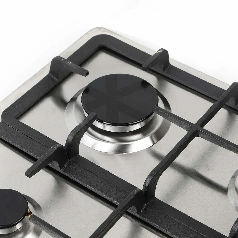 HANGKAI Great Gas Cooktop-Kitchen Cooktop-Hot 4 Burners Gas Stove Stainless Steel Built-in Gas Hob Cooker