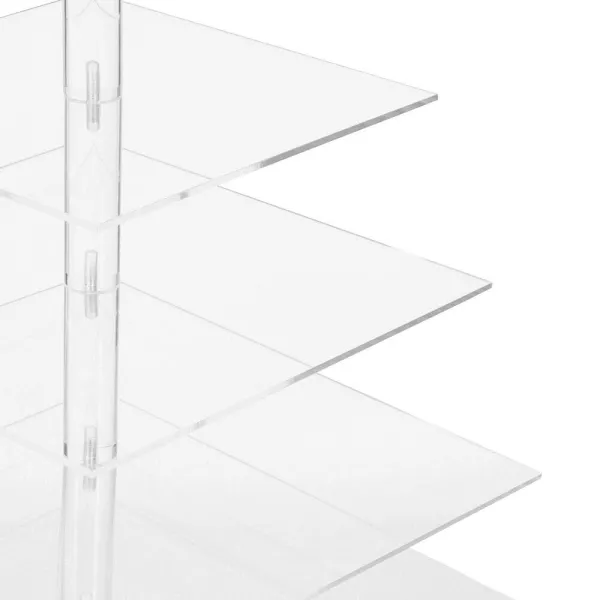 7 Tier Acrylic Square Cake Stand Tower Display Stand Tower 7 Tier Acrylic Square Cake Stand Tower Display Stand Tower