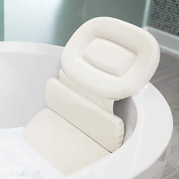Ergonomic Bath Pillow for Neck, Head & Shoulders and Back Support Ergonomic Bath Pillow for Neck, Head & Shoulders and Back Support