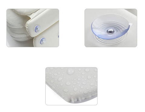 Ergonomic Bath Pillow for Neck, Head & Shoulders and Back Support