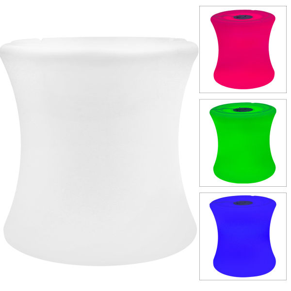 16-inch 16-color Led Light Cube Stool Waterproof With Remote Control Magic Rgb Color Changing Side Table For Bars Hotels Ktv Clubs Car Shows