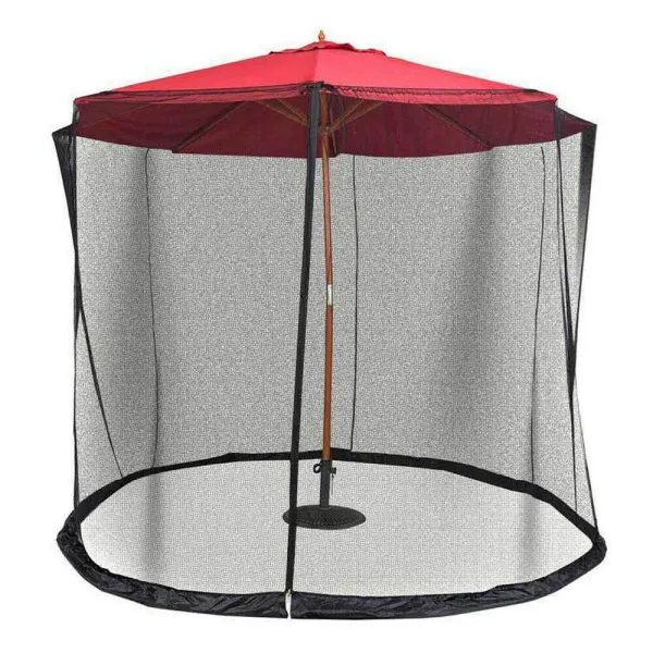 Patio Umbrella Mosquito Netting, Polyester Mesh Screen Mosquito Netting Umbrella with Zipper Opening Patio Umbrella Mosquito Netting, Polyester Mesh Screen Mosquito Netting Umbrella with Zipper Opening