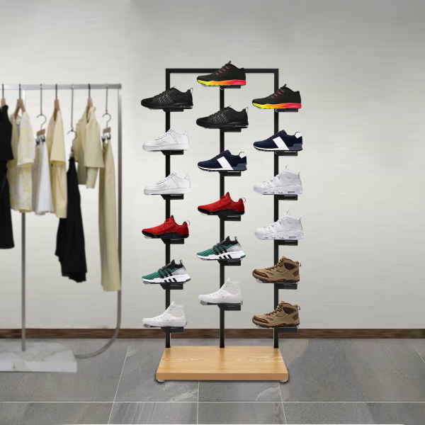 Shoe Rack For Shop Display Retail Shoe Display Stands Columns Shoe