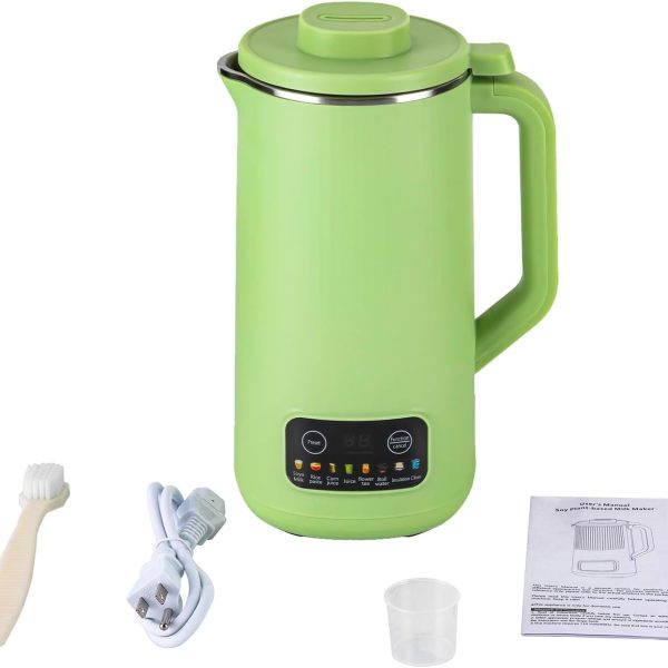 600W 800ml Household Soy Milk Machine Automatic Touch Screen Food Supplement Cooking Mixer Green 600W 800ml Household Soy Milk Machine Automatic Touch Screen Food Supplement Cooking Mixer Green