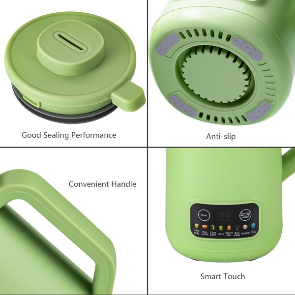 600W 800ml Household Soy Milk Machine Automatic Touch Screen Food Supplement Cooking Mixer Green 600W 800ml Household Soy Milk Machine Automatic Touch Screen Food Supplement Cooking Mixer Green