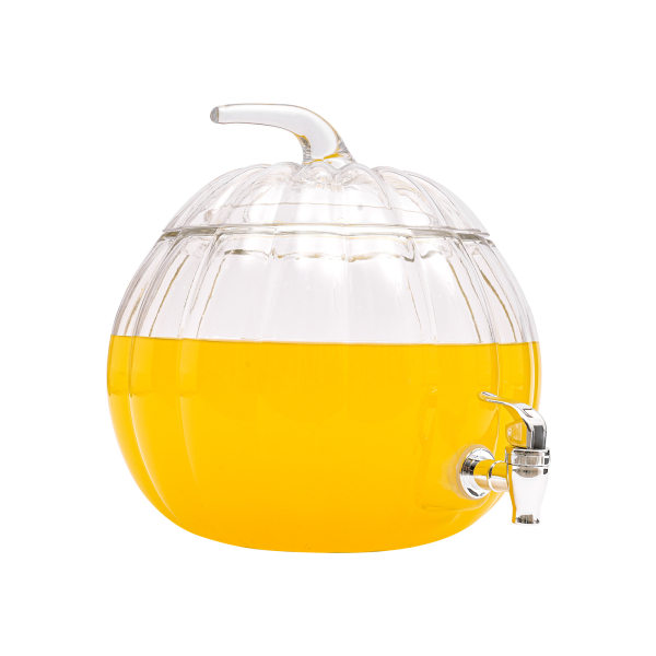 2.22 Gallon Glass Beverage Dispenser with PP Spigot Decorative Drink for Parties 2.22 Gallon Glass Beverage Dispenser with PP Spigot Decorative Drink for Parties