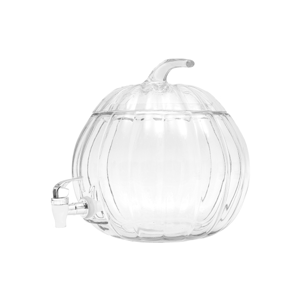2.22 Gallon Glass Beverage Dispenser with PP Spigot Decorative Drink for Parties 2.22 Gallon Glass Beverage Dispenser with PP Spigot Decorative Drink for Parties