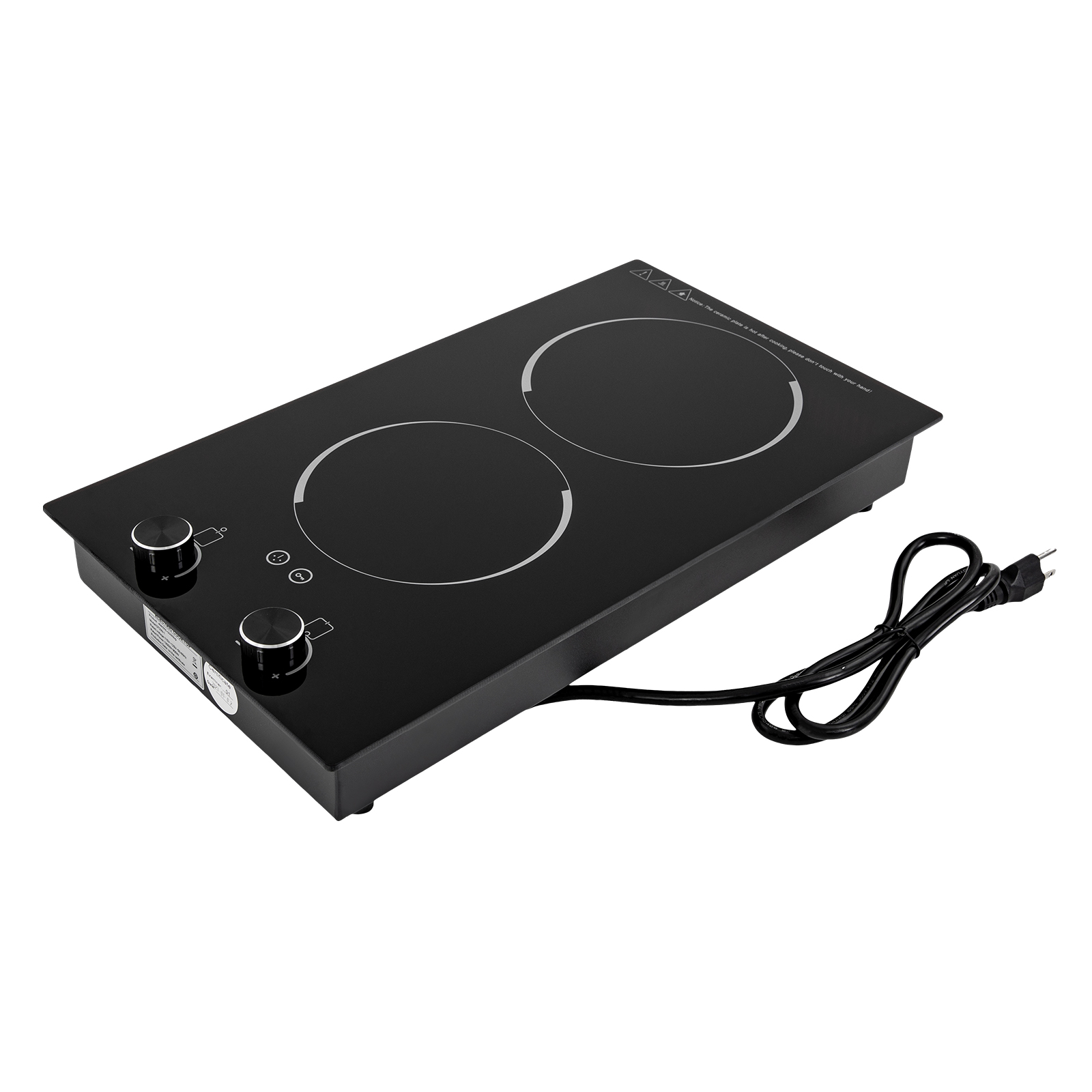 2-Burner Electric Induction Cooktop Stove Top Touch Control w 